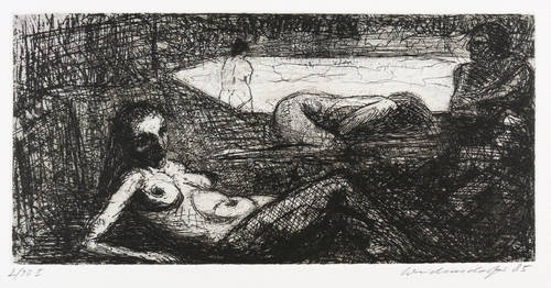 Weidensdorfer, Claus -  -  - Akt liegend