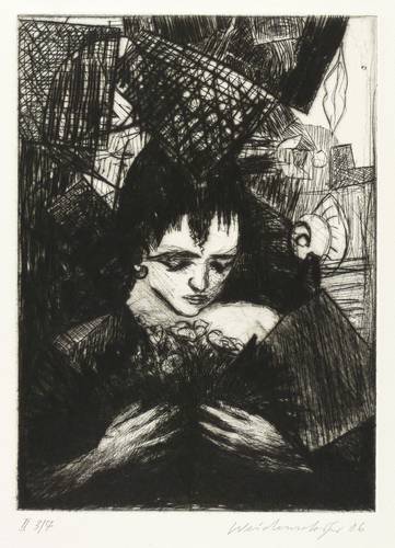 Weidensdorfer, Claus -  -  - Mädchen mit Blumen