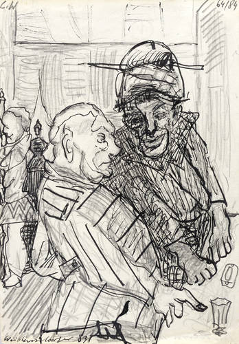 Weidensdorfer, Claus -  -  - Zwei Männer an der Bar