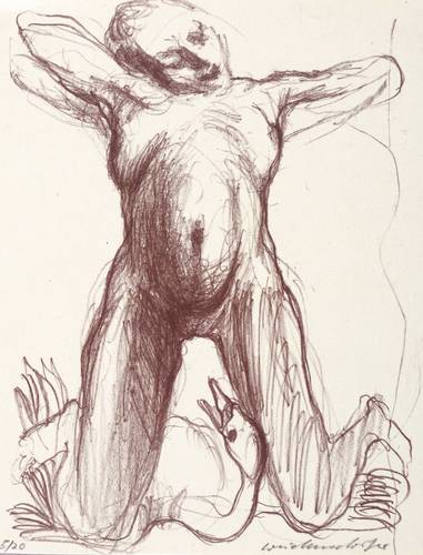 Weidensdorfer, Claus -  -  - Leda mit Schwan