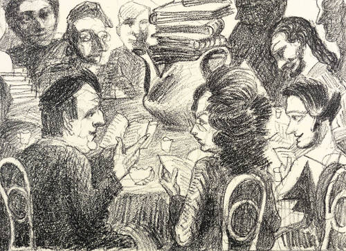 Weidensdorfer, Claus -  -  - Ohne Titel (Literaturcafé I)