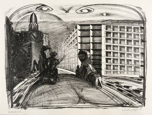 Weidensdorfer, Claus -  -  - An der Carolabrücke (Dresden) I