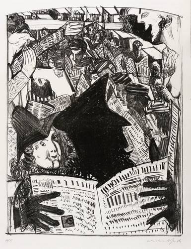 Weidensdorfer, Claus -  -  - Mitropa II (Zeitungsleser)