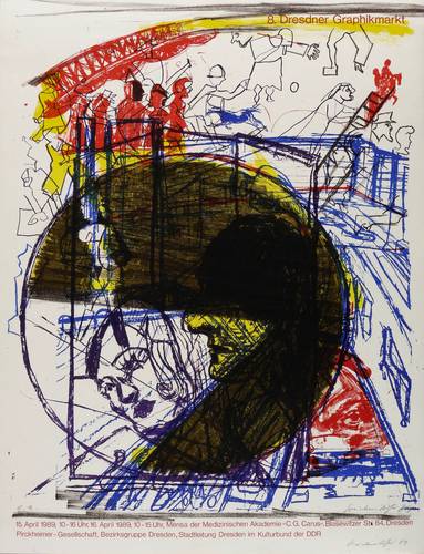 Weidensdorfer, Claus - Plakat Dresdner Graphikmarkt - Plakat Dresdner Graphikmarkt - 8. Dresdner Graphikmarkt