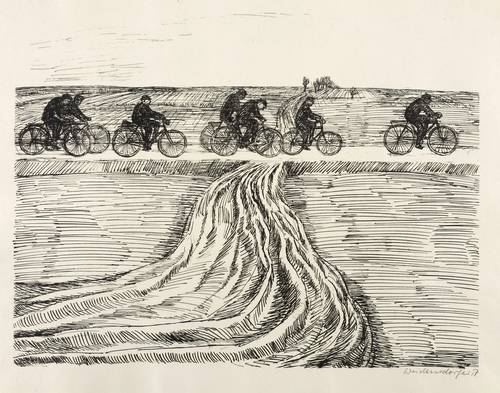 Weidensdorfer, Claus -  -  - Ohne Titel (Radlergruppe)