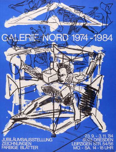 Weidensdorfer, Claus - Ausstellungsplakat Galerie Nord Dresden - Ausstellungsplakat Galerie Nord Dresden - Jubiläumsausstellung