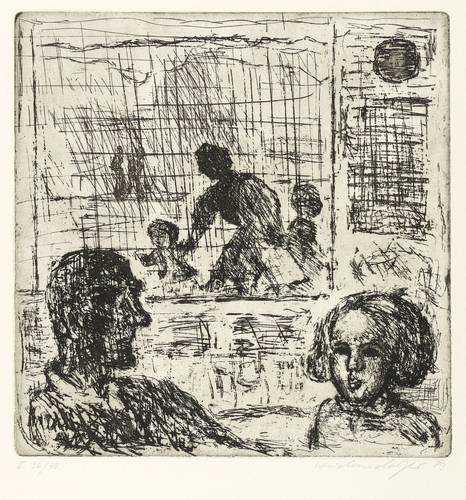 Weidensdorfer, Claus -  -  - Interieur mit Kindern