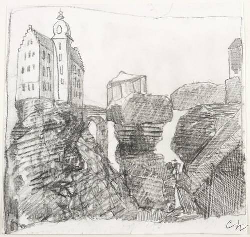 Weidensdorfer, Claus -  -  - Schloss mit Festpavillon