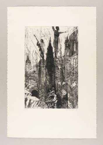 Weidensdorfer, Claus -  -  - Über den Dächern der Stadt I