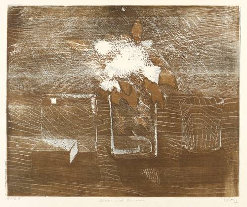 Wittig, Werner -  -  - Gläser und Blumen