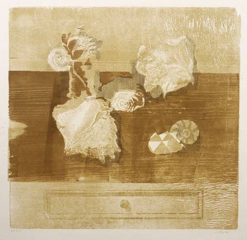 Wittig, Werner -  -  - Stillleben mit Kristall und Schnecke