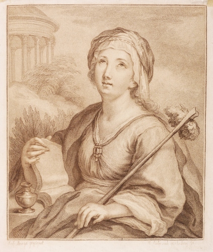 Sintzenich, Heinrich - Sibylle von Tibur mit Tempel und Essigschwamm - Sibylle von Tibur mit Tempel und Essigschwamm - 